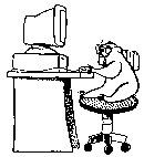 A Gopher At a Computer