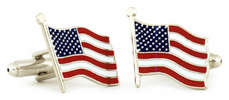 AN-88121509ACL - Anson American Flag Cufflinks. Anson USA. Copyright Anson and Milne Jewelry