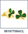 AN-88167708ACL - Anson Shamrock Cuff Links. Anson USA. Copyright Anson and Milne Jewelry