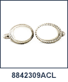 AN-8842309ACL - Anson Oval Beaded Edge Cufflinks. Anson USA. Copyright Anson and Milne Jewelry