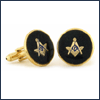 AN-8843108ACL - Anson Onyx Masonic Cuff Links. Anson USA. Copyright Anson and Milne Jewelry