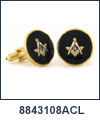 AN-8843108ACL - Anson Mother of Pearl Masonic Cuff Links. Anson USA. Copyright Anson and Milne Jewelry