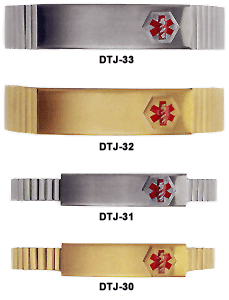 Doc Tock Emergency Medical Information Jewelry ID Identification Bracelet. Copyright Milne Jewelry