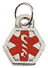 Doc Tock Stainless steel medical symbol charm. Copyright milnejewelry.com