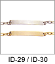 IDHQ Womans Engraveable ID Identification Bracelets.  IDHQ Womans Stainless Steel Classic ID Bracelet. Stainless steel construction classic identification bracelet; polished engraveable plaque; lobster claw clasp; 7.5 inch length. Copyright milnejewelry.com