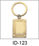 IDHQ Men's Jewelry Accessories Ion Gold Stainless Steel Engraveable Key Ring. Square polished solid stainless steel construction key ring with tiered edge; engraveable. Copyright milnejewelry.com
