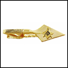 LGBTB199 Emblematic Masonic Tie Bar. 23 karat gold electroplate. Copyright Milne Jewelry.