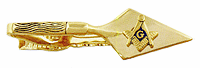 LGBTB199 Emblematic Masonic Money Clip - 23 karat gold electroplate . Copyright Milne Jewelry.