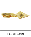 LGBTB199 Emblematic Masonic Tie Bar. 23 karat gold electroplate. Copyright Milne Jewelry.