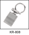 ST-KR8081 Engravable Ridged Stainless Steel Key Ring. Copyright Milne Jewelry.