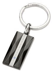 ST-KR860 Titanium and Stainless Steel Key Ring. Copyright Milne Jewelry.