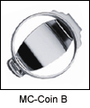 RG-MC638485 Sterling Silver Money Clip with One-Dollar Coin Setting Bezel. Copyright Milne Jewelry.
