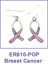 SM-ER610-POP Breast Cancer Awareness Channel Inlay Earrings. Copyright Milne Jewelry
