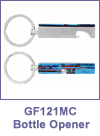 SM-GF121MC Mosaic Inlay Slim Bottle Opener Key Chain. Copyright Milne Jewelry