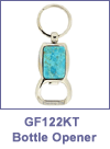 SM-GF122KT Kingman Turquoise Bottle Opener Key Chain. Copyright Milne Jewelry