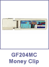 SM-GF204MC Mosaic Inlay Slim Spring Action Money Clip. Copyright Milne Jewelry