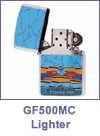 SM-GF500MC Mosaic Inlay Original Size Zippo Lighter. Copyright Milne Jewelry
