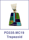 SM-PD335-MC19 Trapezoid Channel Inlay Pendant. Copyright Milne Jewelry