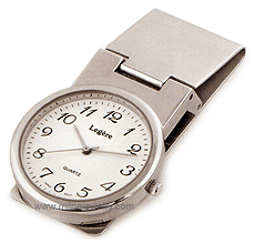 LGBMC-082R Fluent Engravable Money Clip and Watch Combination. Copyright Milne Jewelry.