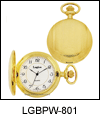 LGBPW-801 Fluent Iconic Gold-tone Pocket Watch. Copyright Milne Jewelry.