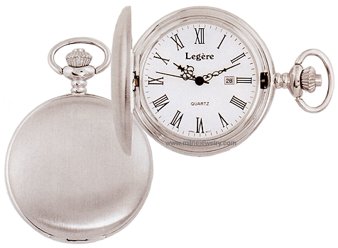 LGBPW-804R Vogue Classic Date Calendar Pocket Watch. Copyright Milne Jewelry.