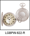 LGBPW-822R Lunar Vintage Design Mother-of-Pearl Dial Pocket Watch. Copyright Milne Jewelry.