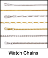 Tattersall Pocket Watch Chain Collection. Copyright Milne Jewelry.