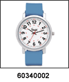 SP-60340002 SP-60340001 Speidel Medical Blue Silicone Band Timepiece for the Lady. Copyright Speidel & Milne Jewelry.