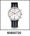 SP-60800720 Speidel Chronograph Slip Through Grey & Black Nylon Strap Watch. Copyright Speidel & Milne Jewelry.
