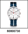 SP-60800730 Speidel Chronograph Slip Through Blue & White Nylon Strap Watch. Copyright Speidel & Milne Jewelry.