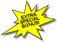 Starburst proclaiming an extra special bonus