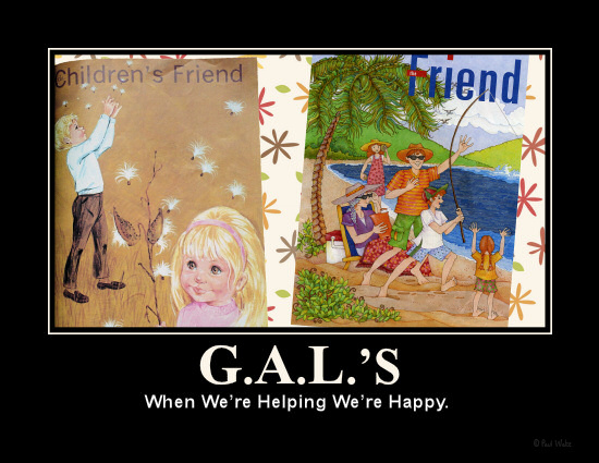 Picture of covers of Children’s Friend and The Friend magazines.